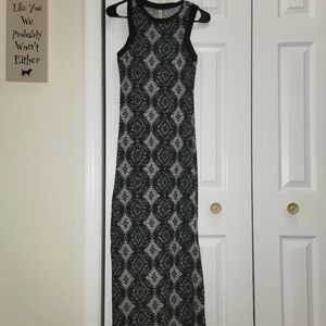 Womens printed maxi dress